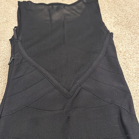 Bebe Mini Bodycon With Mesh Size Extra Small Condition 9.5/10 - Picture 4 of 4